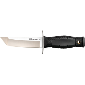 Cold Steel Mini Leatherneck Fixed Blade Knife 3.5" Tanto Point 8Cr13MoV Polished Blade Griv-Ex Handle Black