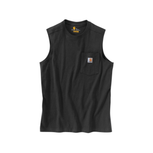Carhartt Men's Relaxed Fit Heavyweight Sleeveless Pocket T Shirt Black XL