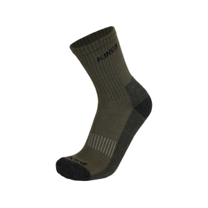 Kings Camo Men's Merino Wool Midweight Crew Socks Dark Forest Medium