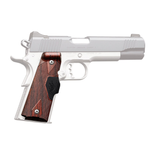 Crimson Trace Lasergrips 1911 Government, Commander Front Activation Polymer Rosewood with Kimber Logo - Crimson Trace
