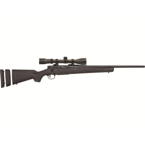 Mossberg Patriot Super Bantam Bolt Action Youth Rifle 6.5 Creedmoor 20" Fluted Matte Blue Barrel Black Frame Black Straight Grip Stock with Scope