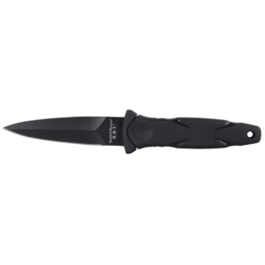 Smith & Wesson HRT 3.5 Fixed Blade Knife 3.5" Spear Point 7Cr17MoV Black Blade Rubber Handle Black