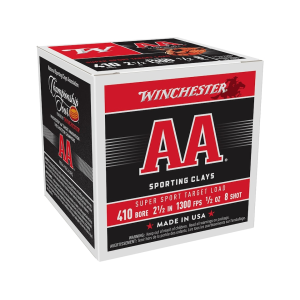 Winchester AA Super Sport Sporting Clays 410 Ammo 2-1/2" #8 Lead Shot 1/2 oz Box of 25
