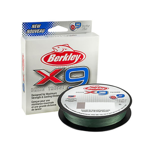Berkley X9 Braided Fishing Line 15lb 164yd Low-Vis Green