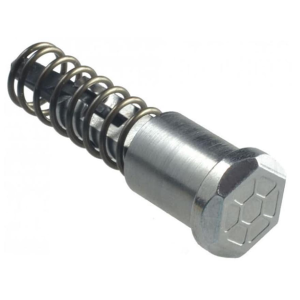 Strike Industries Hex Design AR-15, LR-308 Forward Assist Assembly Steel Chrome