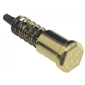 Strike Industries Hex Design AR-15, LR-308 Forward Assist Assembly Steel Gold