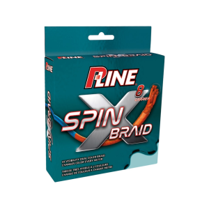 P-Line Spin-X Braided Fishing Line 12lb 150yd Orange/Blue