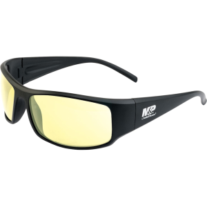 Smith & Wesson M&P Thunderbolt Shooting Glasses Black Frame Amber Lens