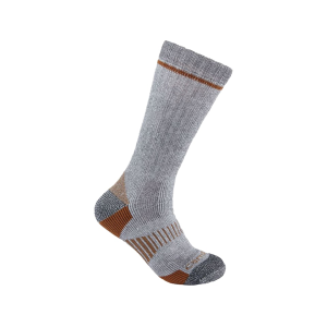 Carhartt Men's Midweight Boot Socks Gray XL 2 Pack