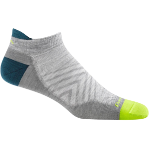 Darn Tough Men's Run No Show Tab Ultra Lightweight Socks Gray Medium