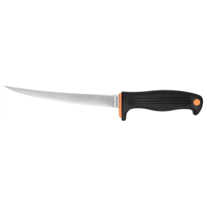 Kershaw Clearwater Fillet Knife 7" 420J2 Stainless Steel Blade Polymer Handle Black with Orange Highlights