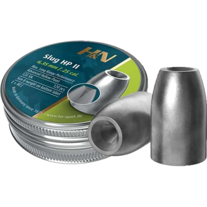 H&N Slug HP II Air Gun Pellets 249 Caliber 34 Grain Hollowpoint Tin of 120