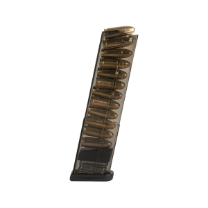 ETS Magazine for Glock 43 12-Round Polymer Carbon Smoke