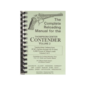 Loadbooks USA Thompson Center Contender Volume 2 Reloading Manual Calibers 30 M1 Carbine to 45-70 Government - Loadbooks Usa