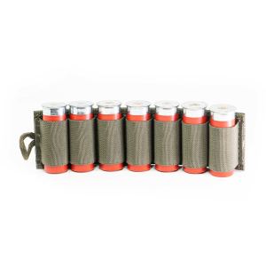 Esstac 7 Round Shotgun Card with Adhesive Hook & Loop Nylon Ranger Green