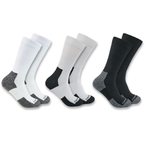 Carhartt Men's Lightweight Stretch Top Crew Sock Assorted XL 3 Pack