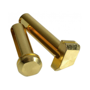 Strike Industries Enhanced AR-15 Pivot, Takedown Pin Kit Steel Gold
