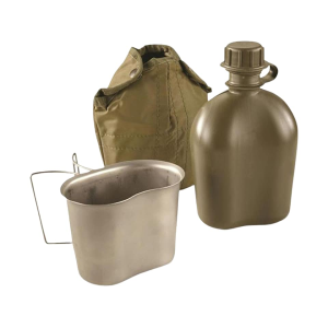 Military Surplus Austrian Canteen with Cup Grade 1