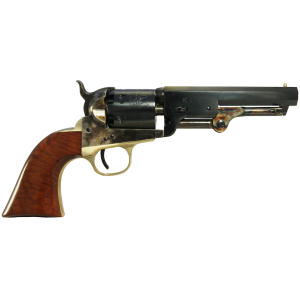 Uberti 1851 Navy London Black Powder Revolver 36 Caliber 5" Blued Barrel Case Hardened Frame Walnut Grip - Uberti