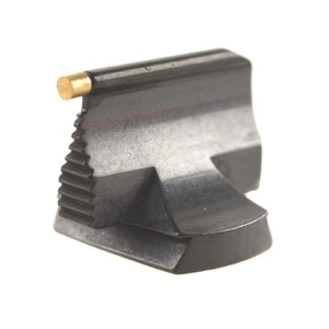 Williams Front Sight .500" Height .531" Width Steel Blue 1/16" Gold Bead Steel Black