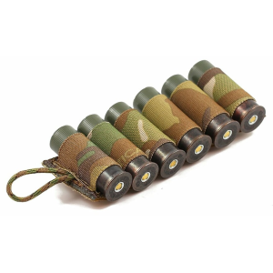 Esstac 6 Round Shotgun Card with Adhesive Hook & Loop Nylon Multicam