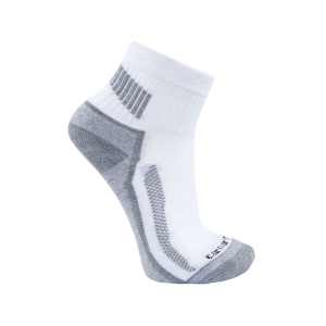 Carhartt Men's Force Midweight Quarter Socks White Large 3 Pack