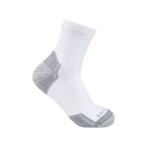 Carhartt Men's Lightweight Quarter Socks White Large 3 Pack