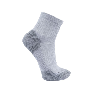 Carhartt Men's Lightweight Quarter Socks Gray Large 3 Pack