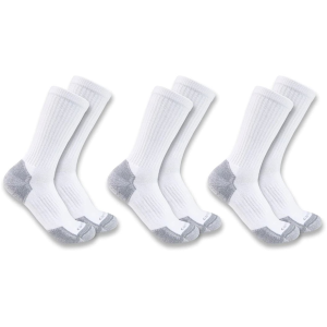 Carhartt Men's Midweight Crew Socks White XL 3 Pack