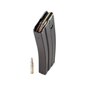 DuraMag Speed Magazine AR-15 223 Remington, 5.56x45mm, 300 AAC Blackout 30-Round Aluminum Black Orange Follower