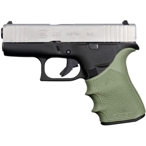Hogue Handall Slip On Beavertail Grip Sleeve for Glock 43X, 48 Rubber Olive Drab