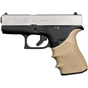 Hogue Handall Slip On Beavertail Grip Sleeve for Glock 43X, 48 Rubber Flat Dark Earth