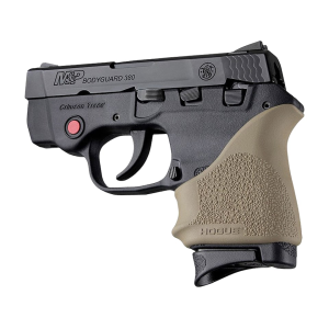 Hogue Handall Slip On Beavertail Grip Sleeve S&W Bodyguard 380, Taurus TCP, Spectrum Rubber Flat Dark Earth