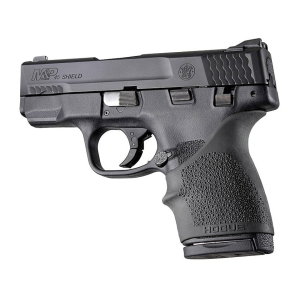 Hogue Handall Slip On Beavertail Grip Sleeve S&W M&P Shield 45, Kahr P9, P40, CW9, CW40 Rubber Black