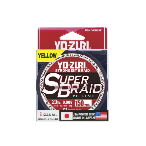 Yo-Zuri Superbraid Braided Fishing Line 20lb 150yd High-Vis Yellow