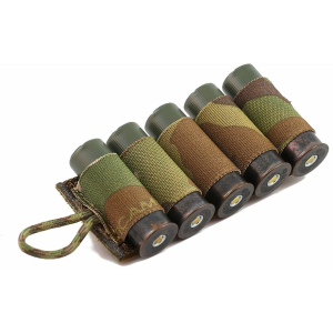 Esstac 5 Round Shotgun Card with Adhesive Hook & Loop Nylon Multicam - Esstac