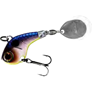 Jackall Deracoup Tail Spinner 1/2oz Clear Shad Nickel
