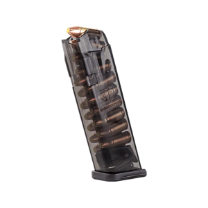 ETS Magazine for Glock 17, 17L, 18, 19, 19x, 26, 34, 35, 47, 49 9mm 17-Round Polymer Carbon Smoke