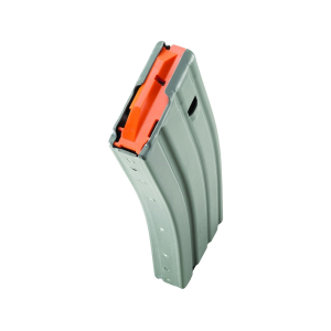 DuraMag Speed Magazine AR-15 223 Remington, 5.56x45mm, 300 AAC Blackout 30-Round Aluminum Gray Orange Follower