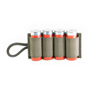 Esstac 4 Round Shotgun Card with Adhesive Hook & Loop Nylon Ranger Green - Esstac