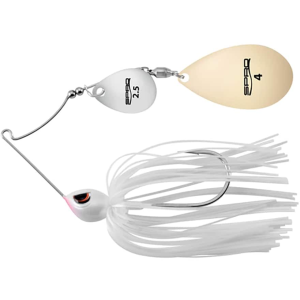 SPRO Thumper Colorado Indiana Spinnerbait 1/2oz Pearl White Nickel/Gold