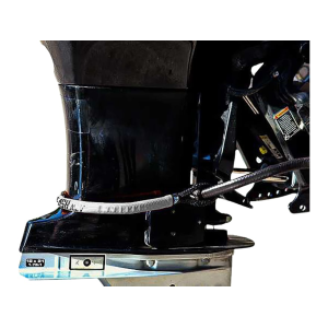 Precision Sonar The Leash Outboard Motor Safety Strap 4 Stroke Mercury Pro XS and Yamaha SHO 4 Stroke 250hp and less Silver