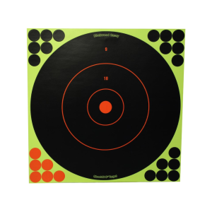 Birchwood Casey Shoot-N-C Adhesive Paper Bullseye Target 12" 5PK