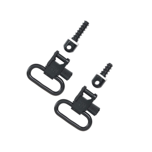 Uncle Mike's QD Wood Screw Type Sling Swivels 1" Black