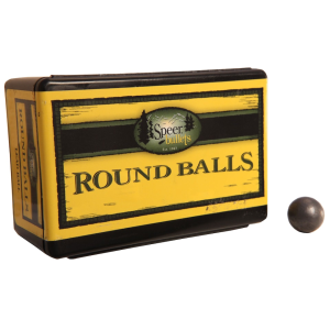 Speer 36 Caliber Muzzleloader Bullets (375 Diameter) Round Ball Box of 100