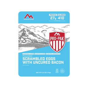 Mountain House Pro Pak Scrambled Eggs wtih Bacon Gluten Free Freeze Dried Food