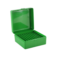 MTM Flip Top Ammo Box 22-250 Remington, 243 Winchester, 308 Winchester 100-Round Plastic Green