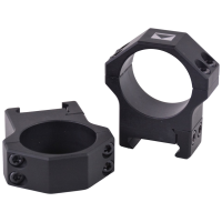 Steiner H-Series Lightweight Picatinny 30mm Scope Rings Matte Black Medium