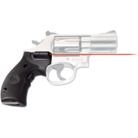 Crimson Trace Lasergrips Laser Sight S&W K, L-Frame Round Butt Open Backstrap Overmolded Rubber Black