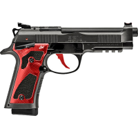 Beretta 92X Performance 9mm Luger Pistol 4.9" Barrel 18+1 Round Black Slide Red Grip Black Frame